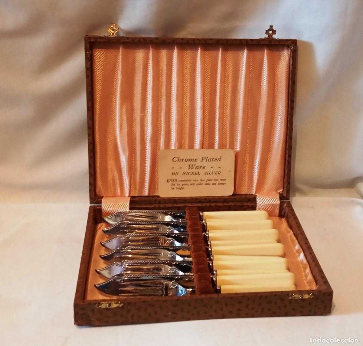 Vintage: Juego Vintage Cubiertos Pescado EPNS