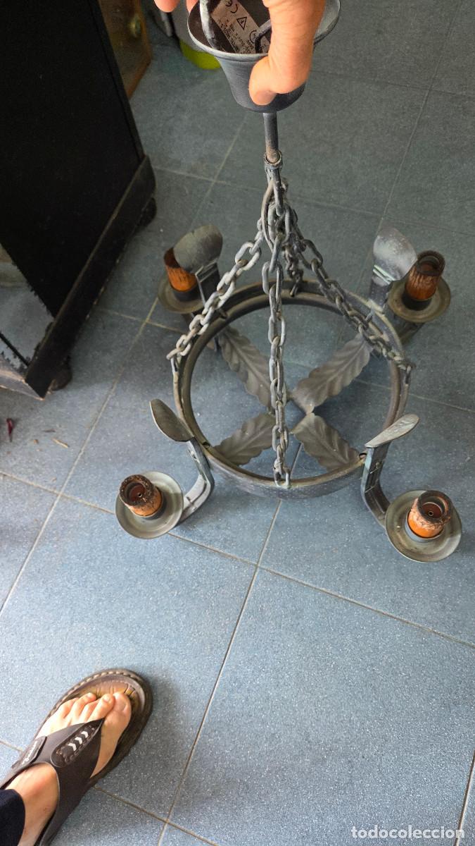Vintage: lamparas de hierro rustico de forja - Foto 3