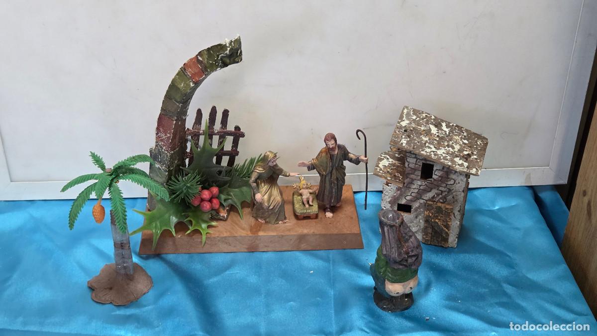 Vintage: lote de figuras de belenes