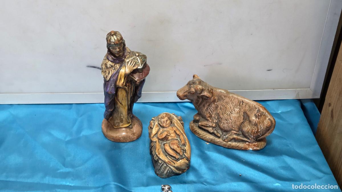 Vintage: 3 figuras de belenes