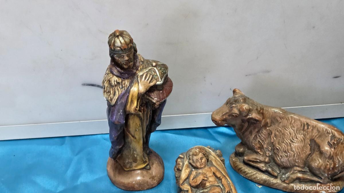Vintage: 3 figuras de belenes - Foto 2