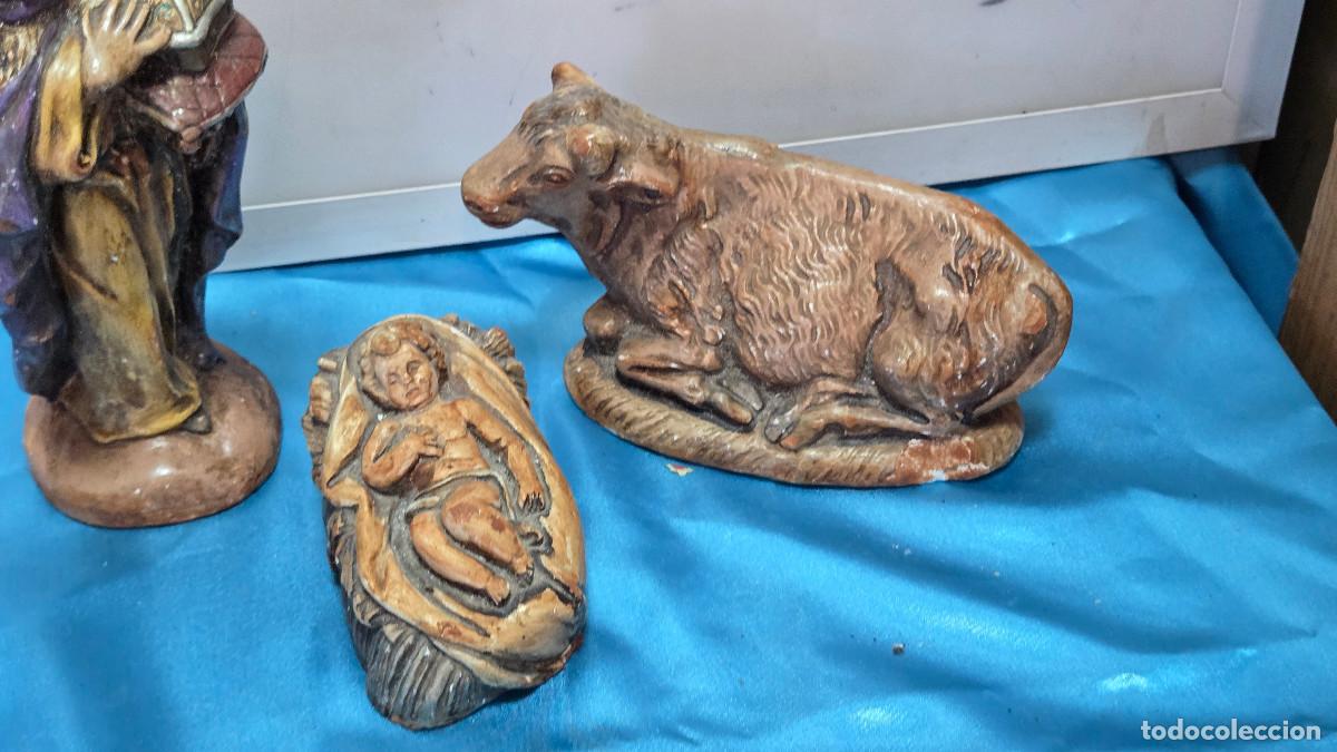 Vintage: 3 figuras de belenes - Foto 3