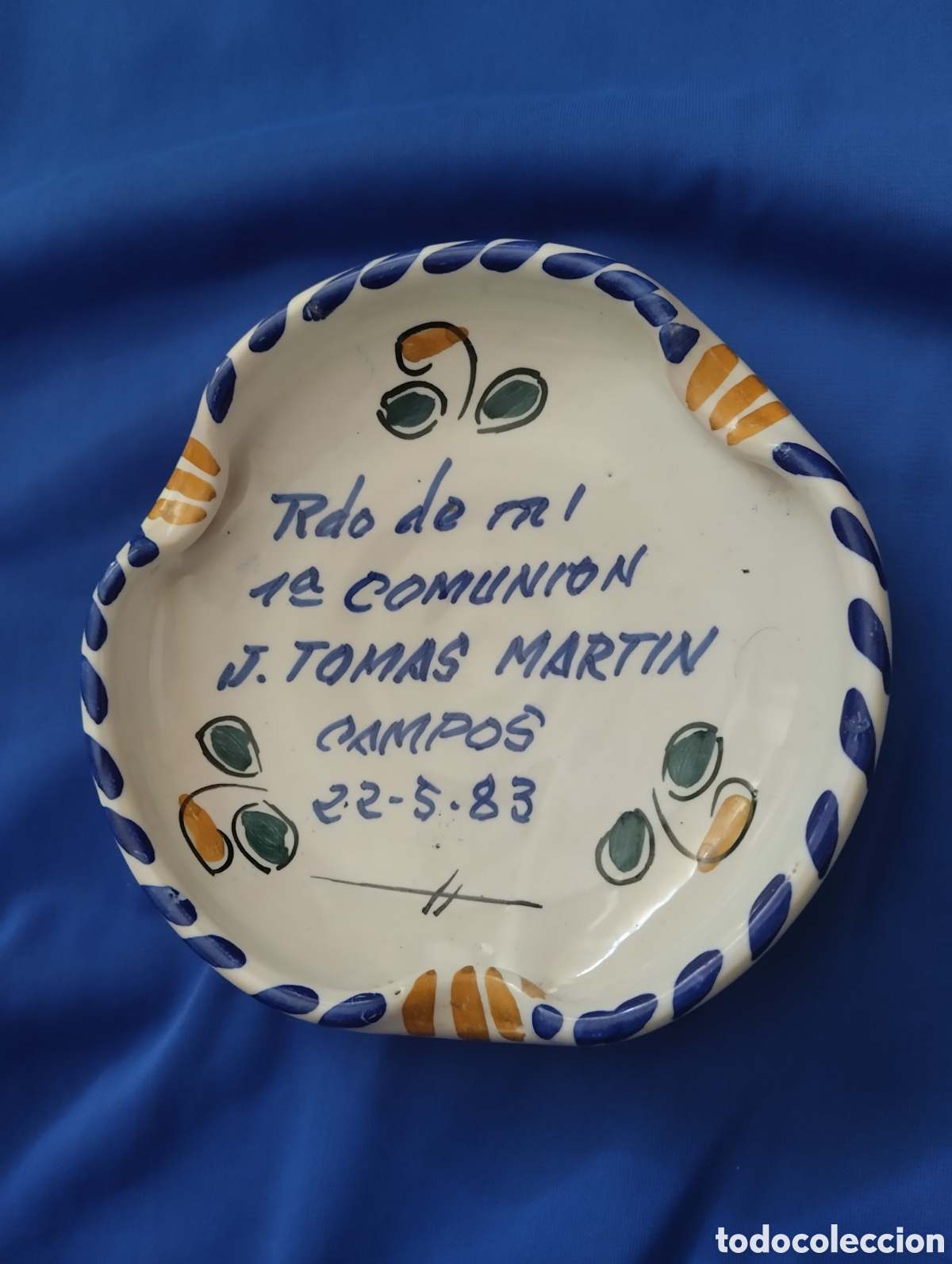 Vintage: RECUERDO PRIMERA COMUNI&Oacute;N A&Ntilde;OS 80 CER&Aacute;MICA