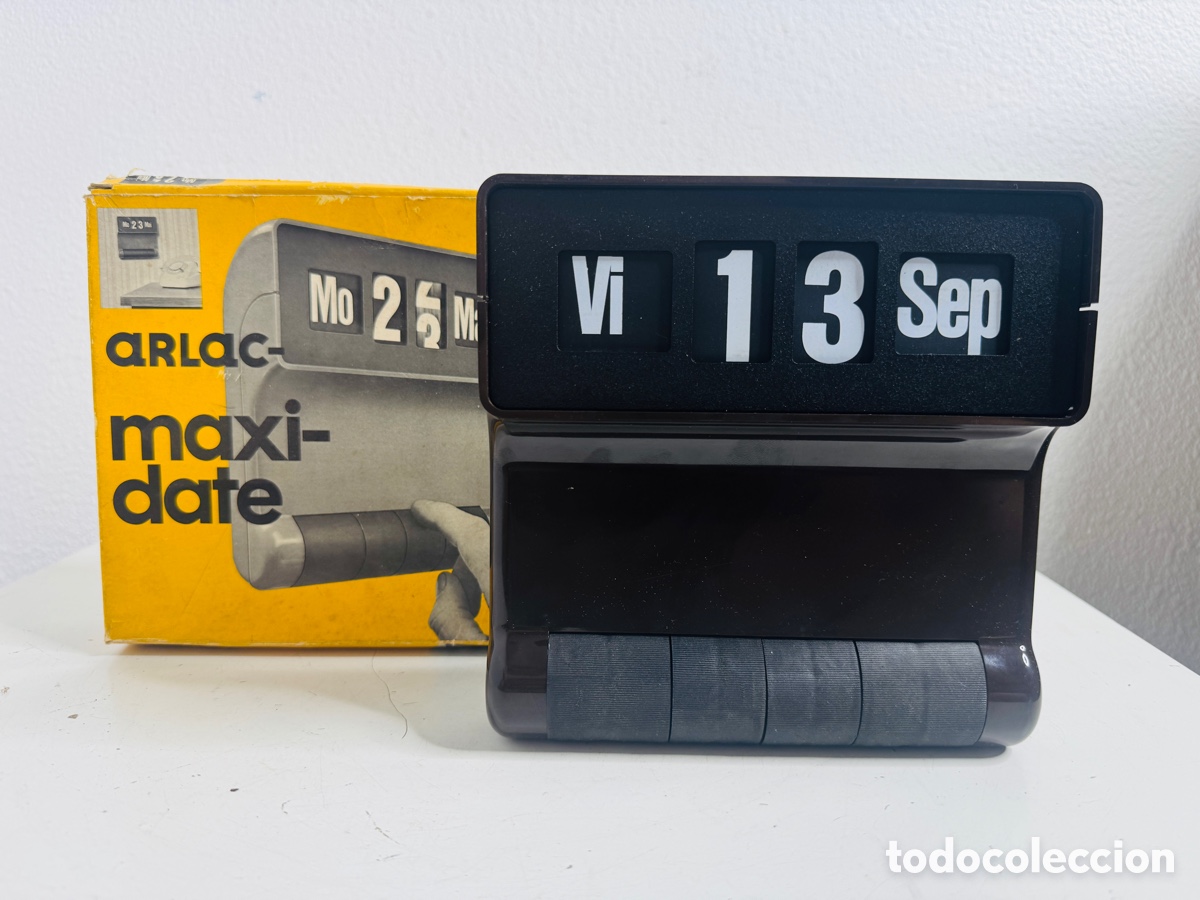 Vintage: Arlac Maxi Date Calendario Perpetuo 1970s Space Age Design Germany