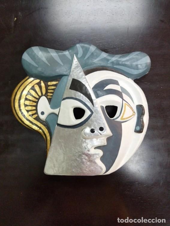 Vintage: M&aacute;scara de pared, eyes wide shut. Pel&iacute;cula inspirada en Pablo Picasso, Vintage Fancy Art.