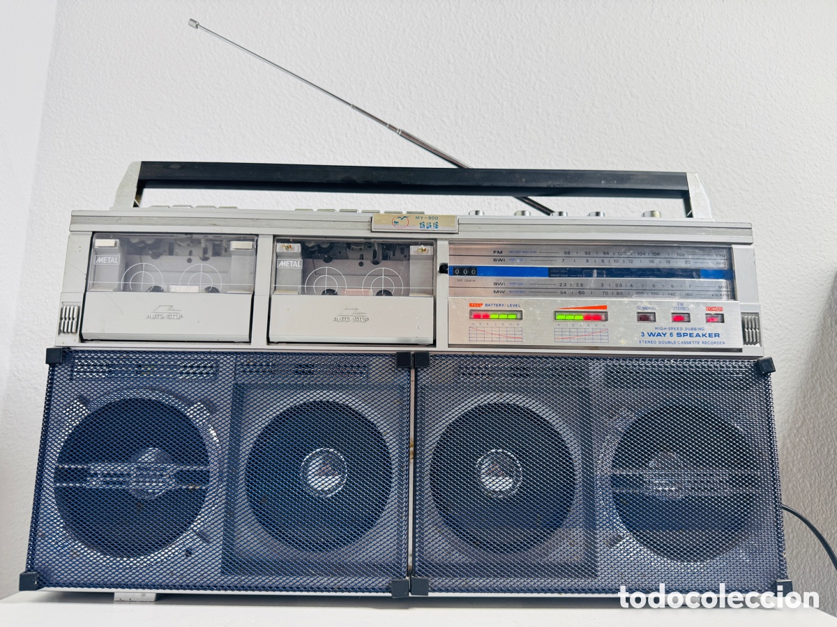 Vintage: Boombox Ghetto Blaster 1980s Radio Funciona Cassette No