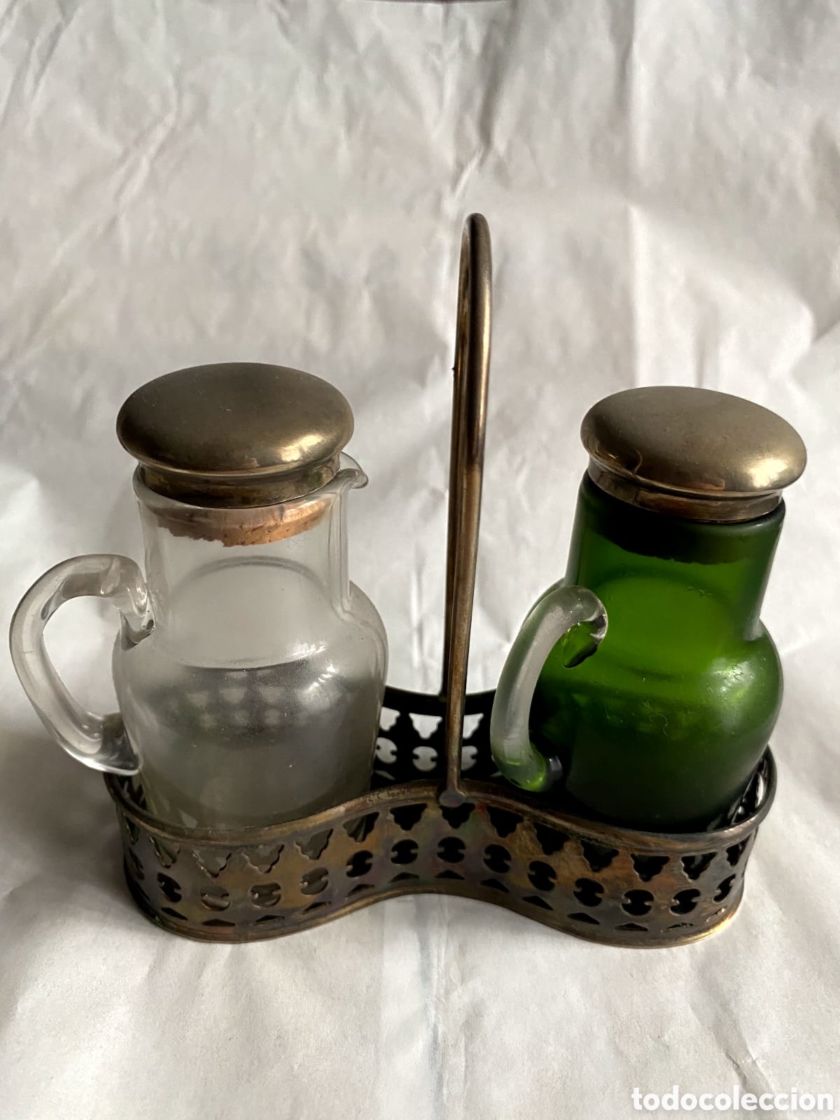 Vintage: Juego aceitera/vinajera a&ntilde;os 50/60
