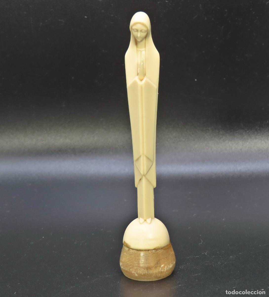 Vintage: FIGURA MINIATURA VIRGEN REZANDO 1970