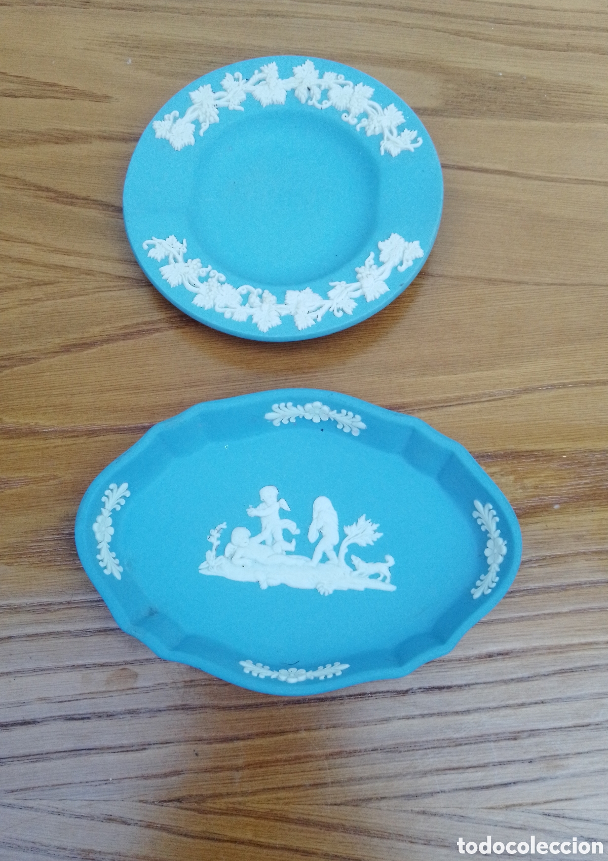 Vintage: CENICERO Y BANDEJITA WEDGWOOD, BISCUIT