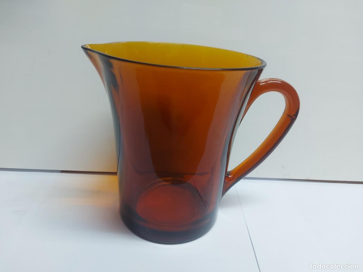 Vintage: ANTIGUA JARRA DURALEX COLOR CARAMELO GRANDE