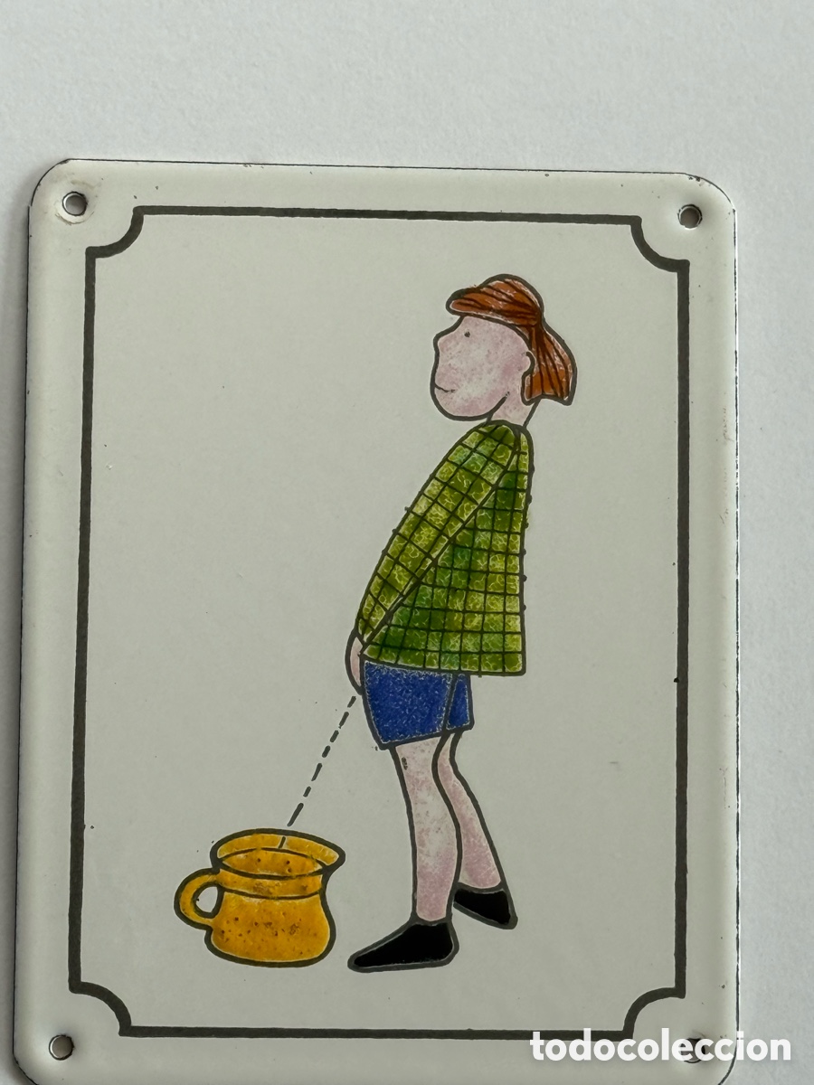 Vintage: Placa de esmalte vintage