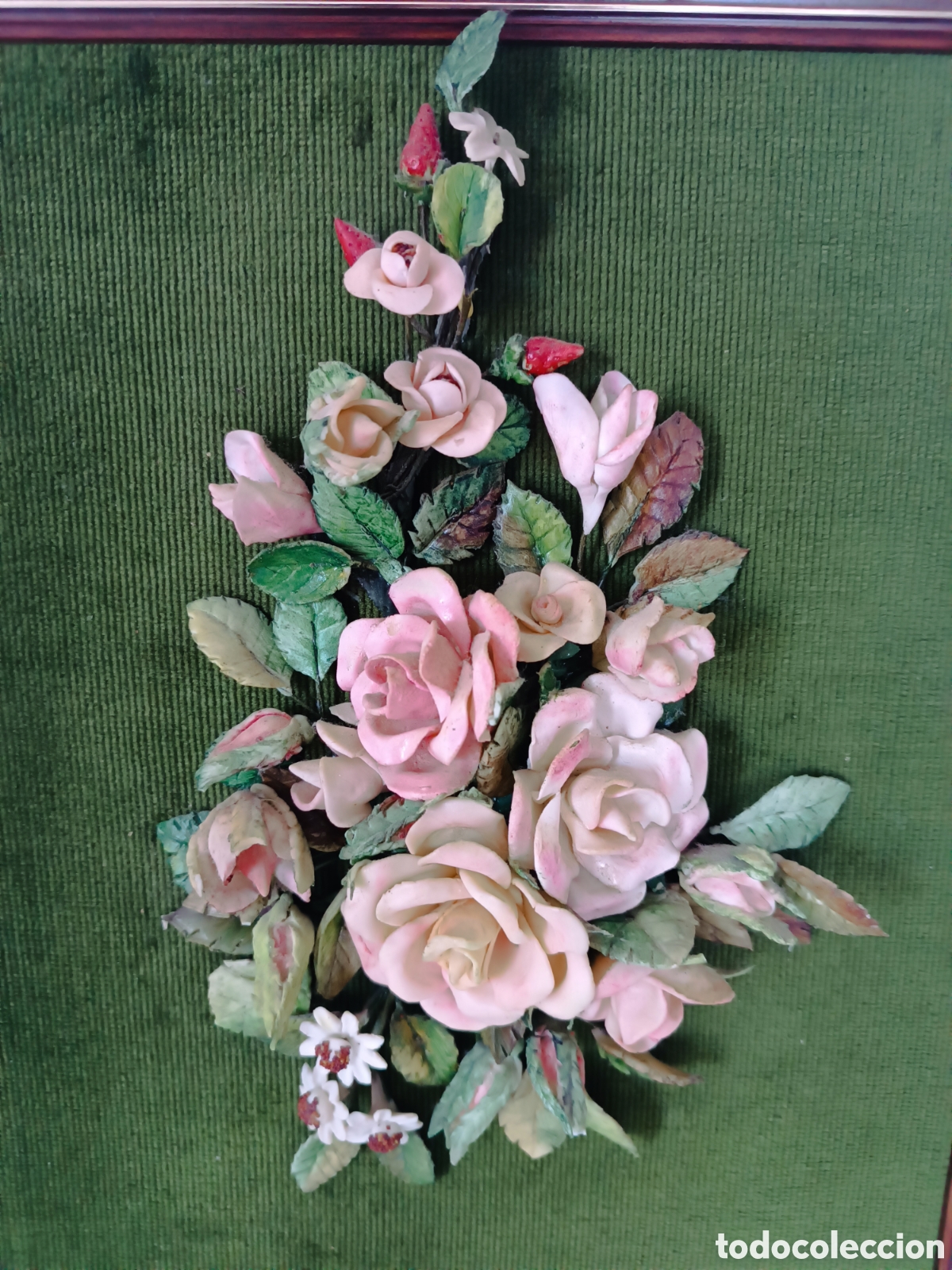 Vintage: Cuadro ramo flores 3D - Foto 3