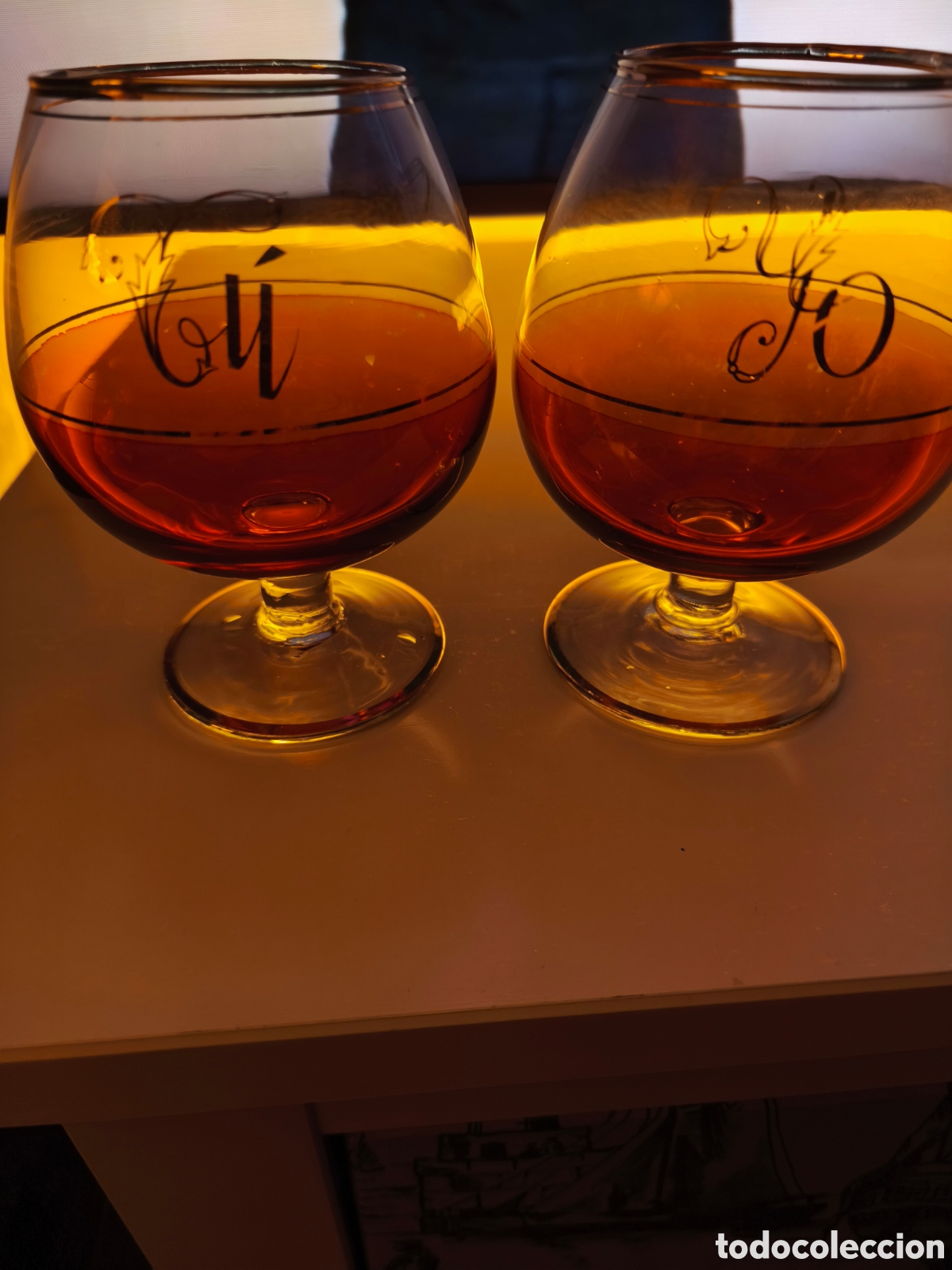 Vintage: Duo de copas de brandy vintage a&ntilde;os 60