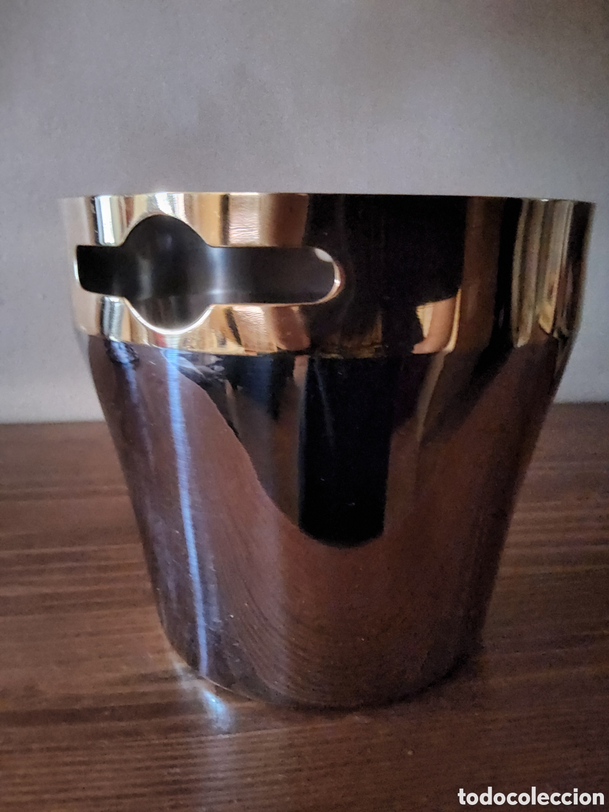 Vintage: CUBITERA A&Ntilde;OS 80 ACERO Y BA&Ntilde;O DE ORO EN LA PARTE SUPERIOR SIN USAR