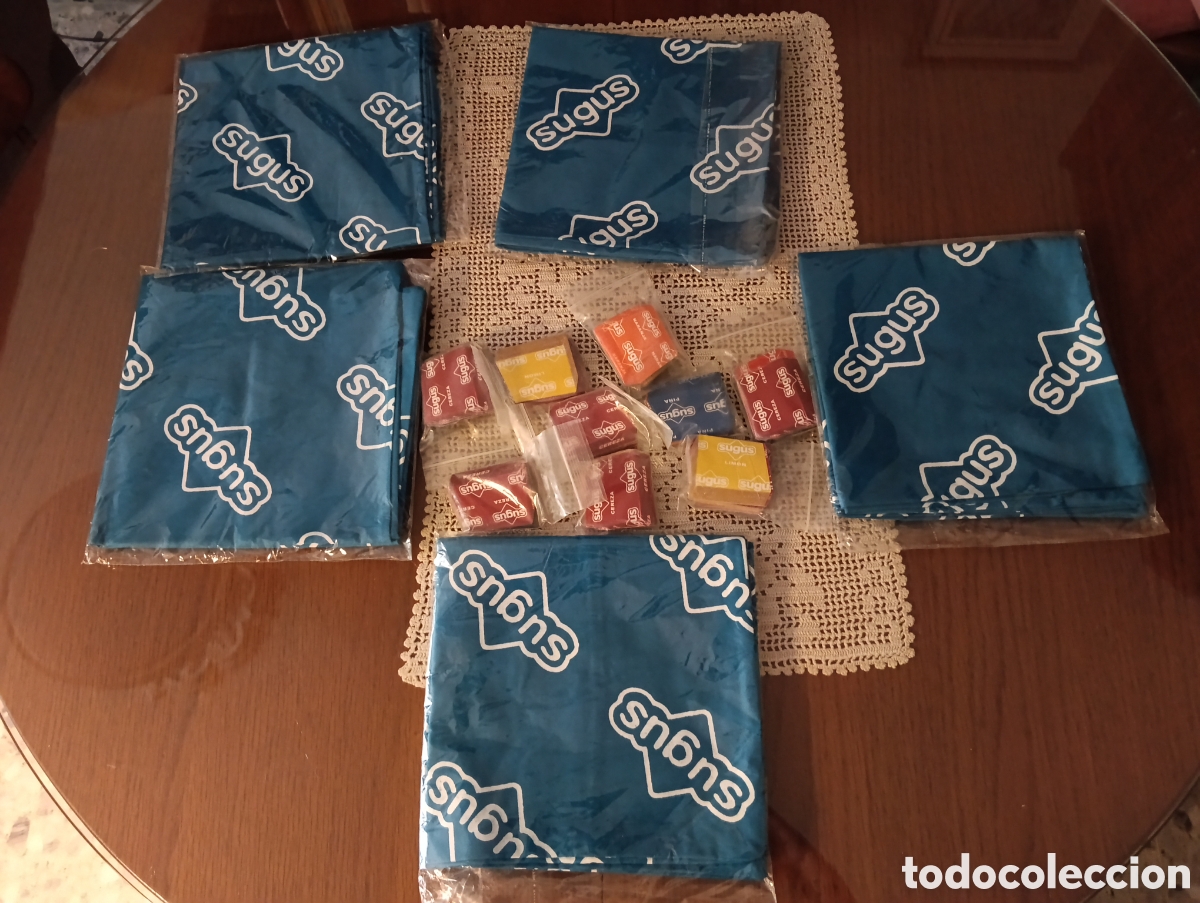 Vintage: LOTE SUGUS 9 BOLSITAS CON IMANES Y 5 FUNDAS DE COJINES