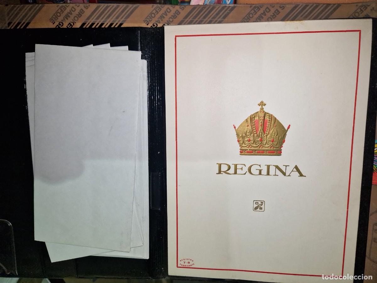 Vintage: nostalgico bloc cartas - regina - corona grabada en relieve - sin estrenar - a&ntilde;os 70,80