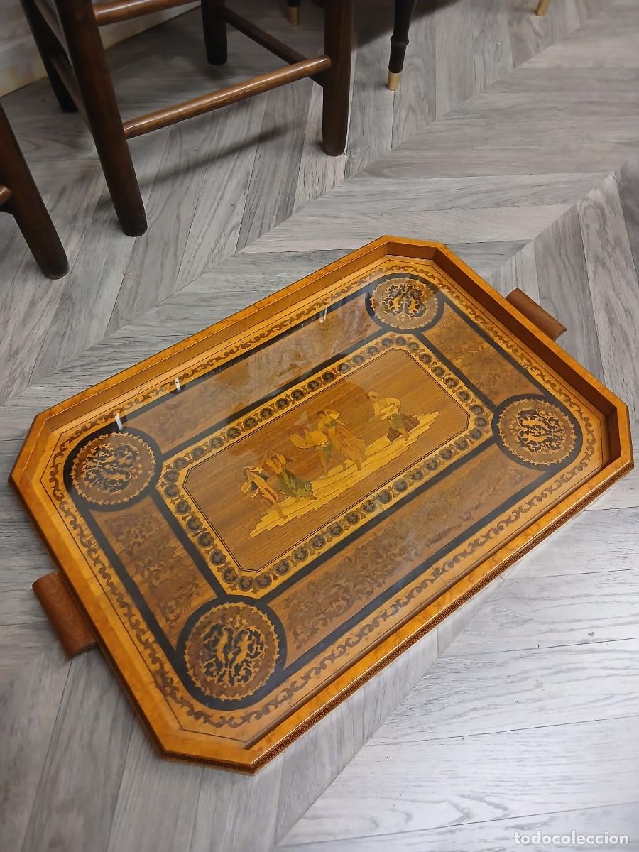 Vintage: BANDEJA MADERA MARQUETERIA SORRENTO ITALIA