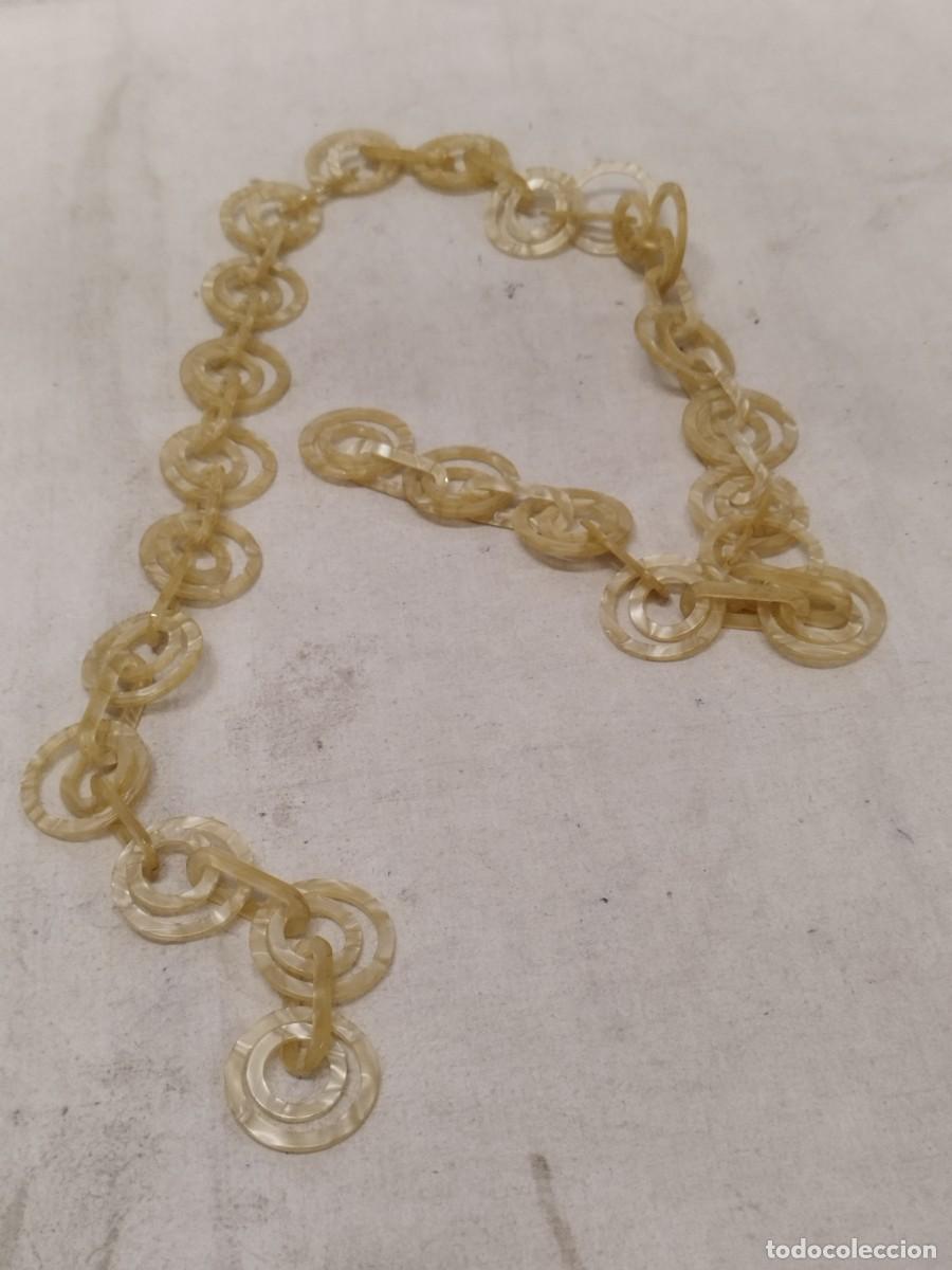 Vintage: Antigua tira adorno de aros. Tipo cintur&oacute;n vintage.