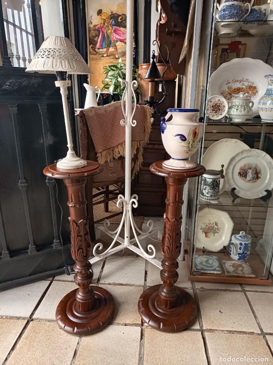 Vintage: Columna de madera -2 Uds disponibles