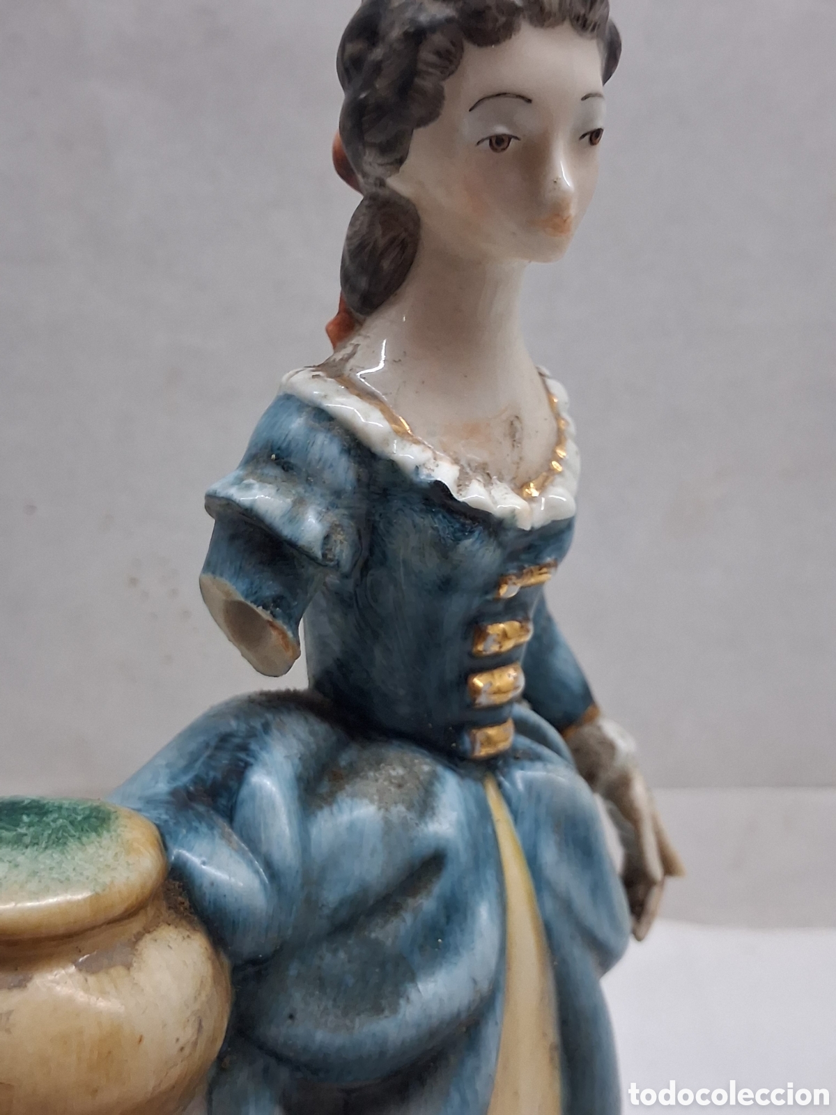 Vintage: Dama de porcelana sin brazo - Foto 2