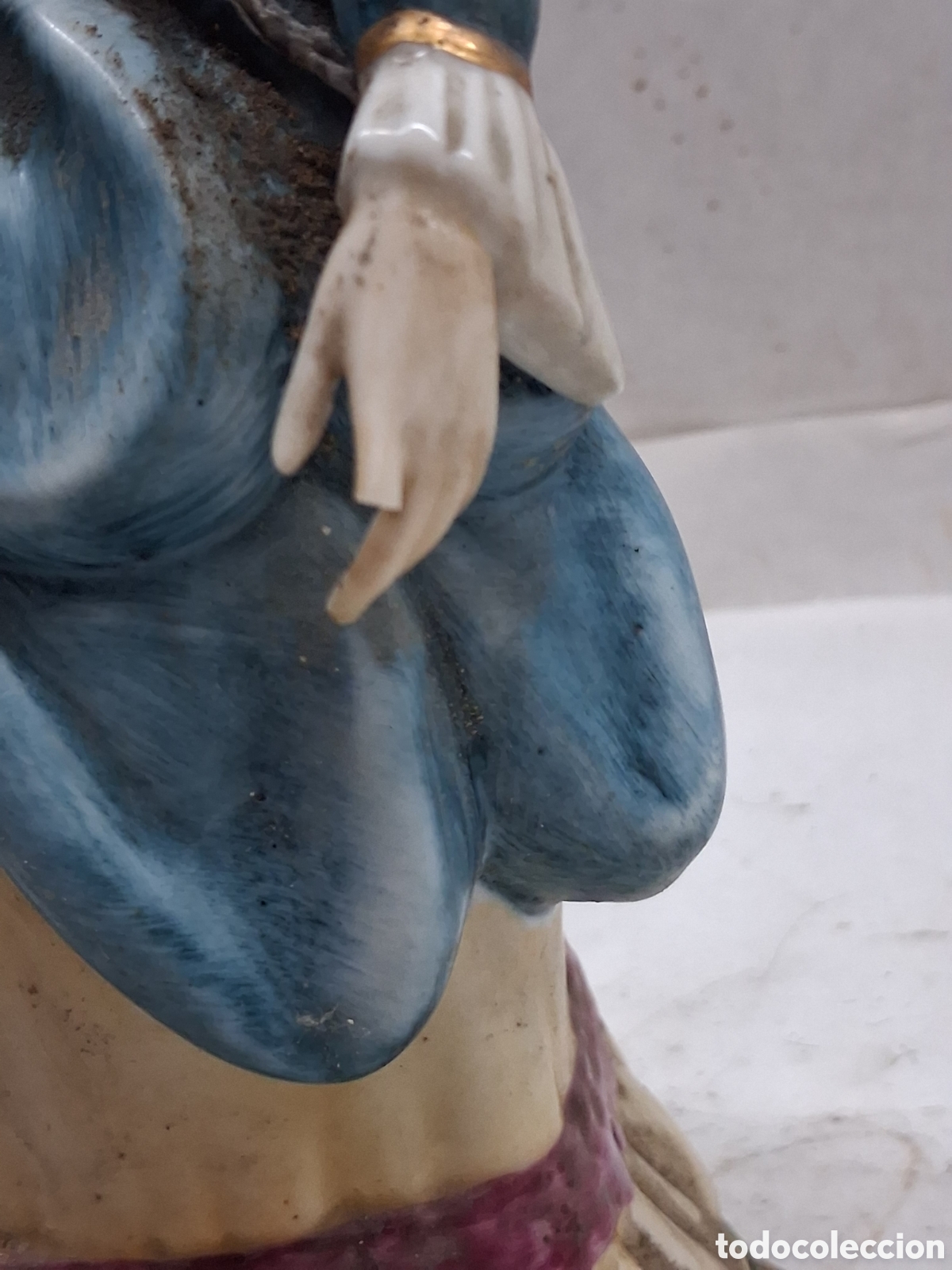 Vintage: Dama de porcelana sin brazo - Foto 3