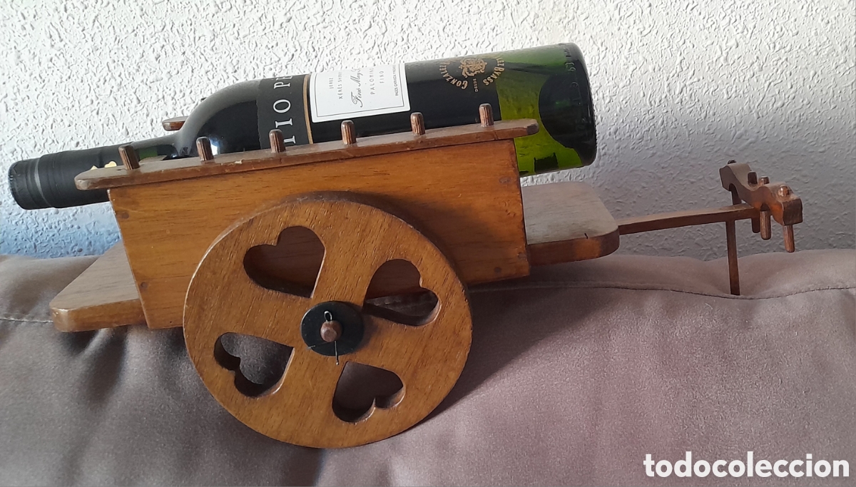 Vintage: Carro botellero madera - Foto 2