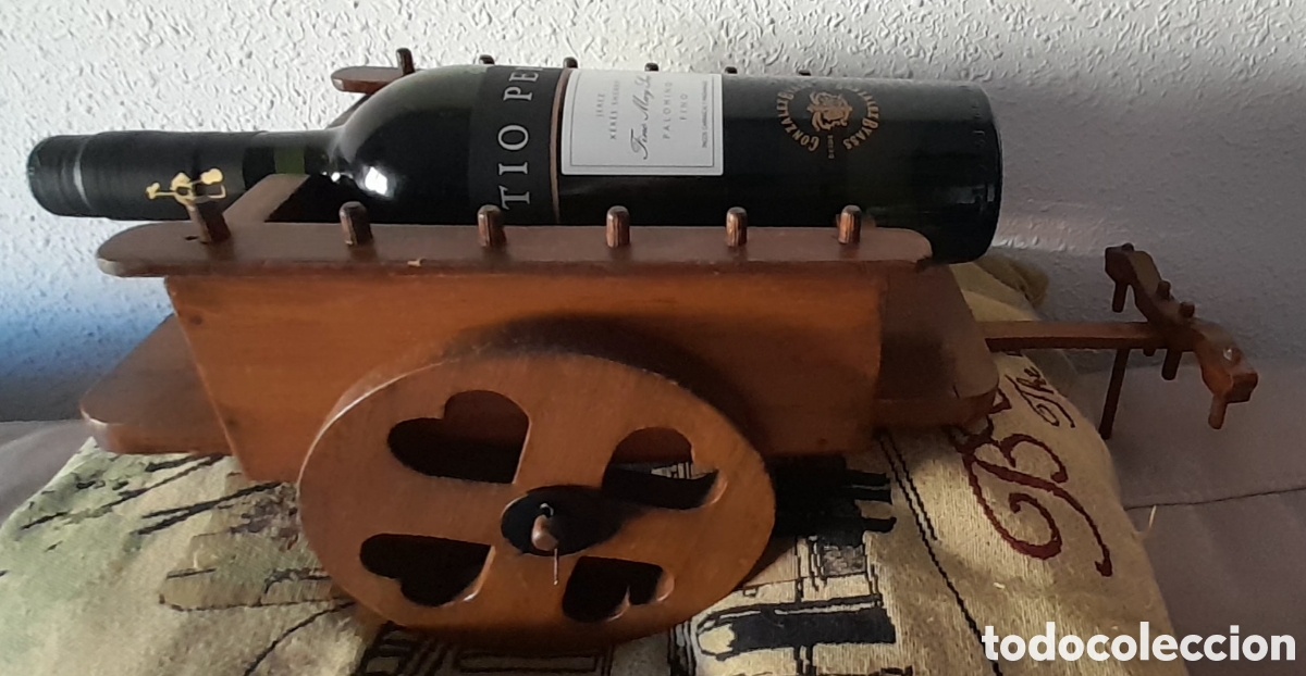Vintage: Carro botellero madera - Foto 3