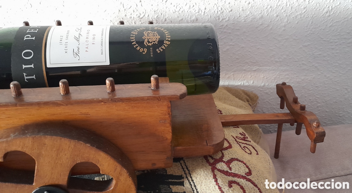 Vintage: Carro botellero madera - Foto 4