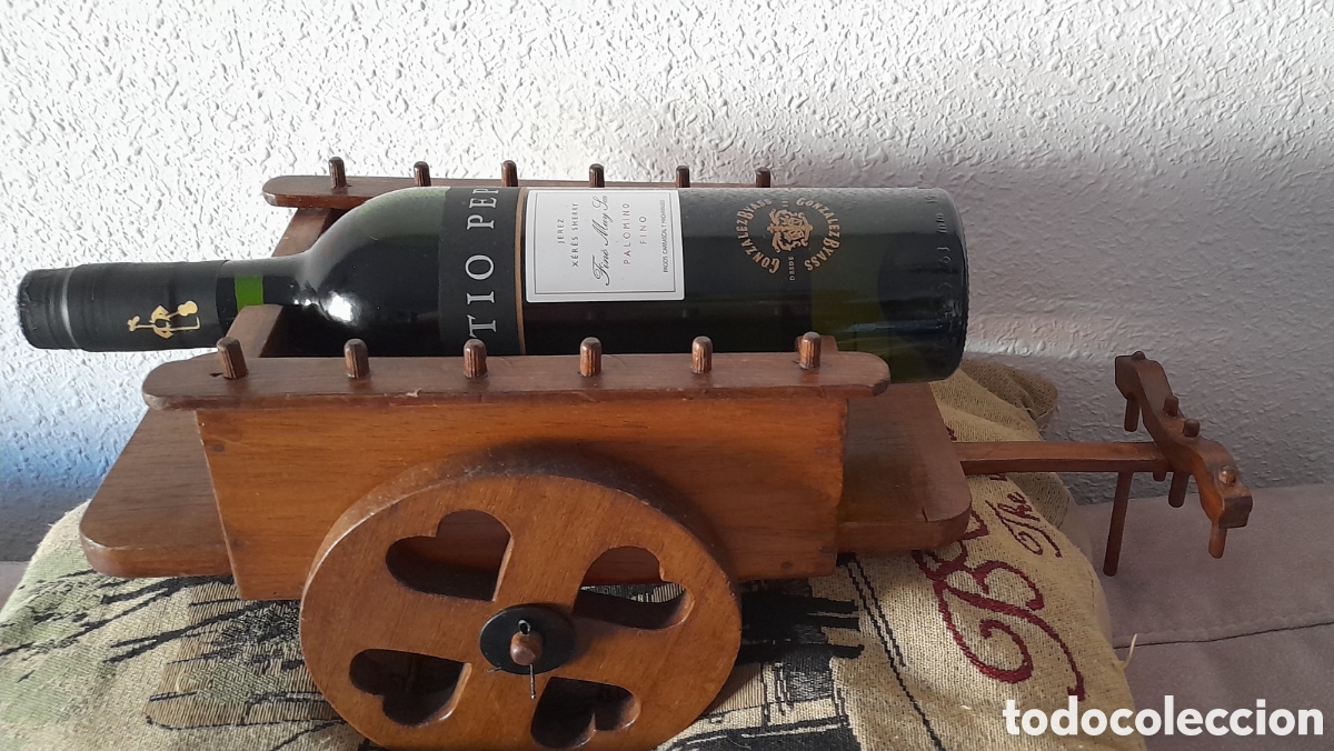 Vintage: Carro botellero madera - Foto 6