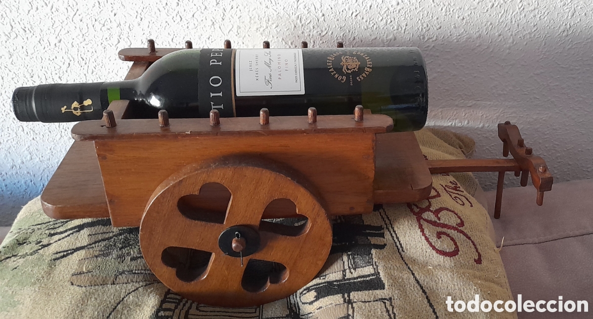 Vintage: Carro botellero madera - Foto 7