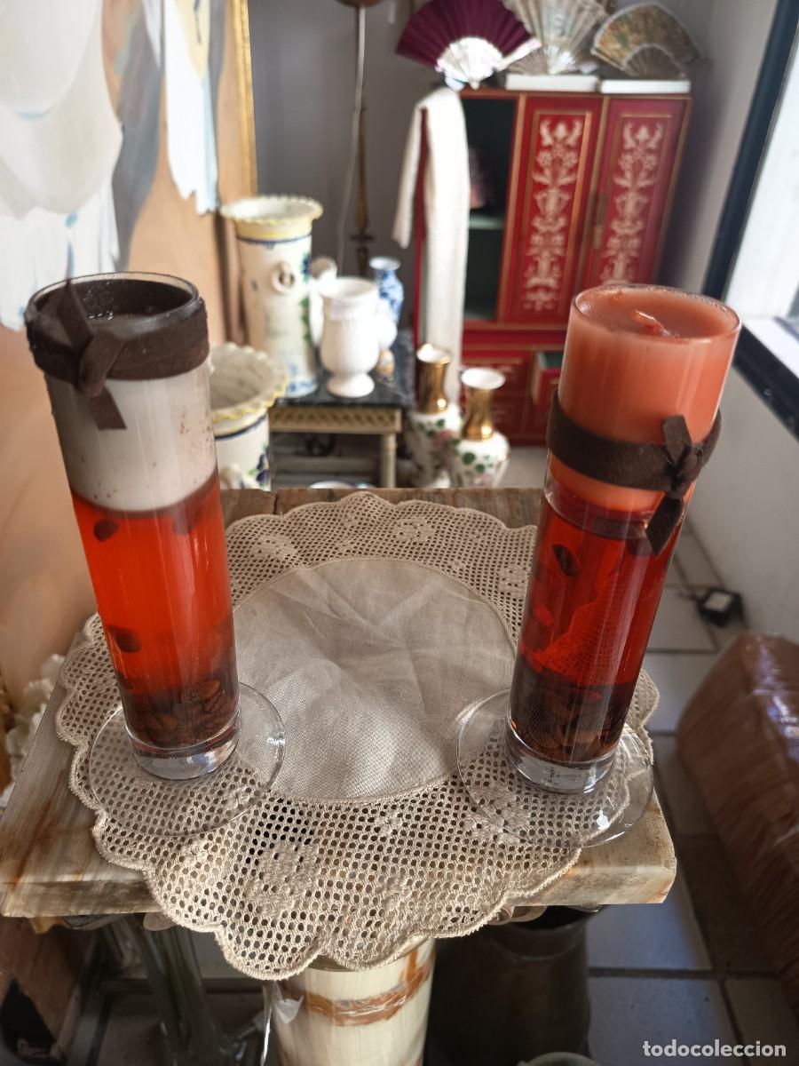 Vintage: Pareja de velas decorativas - Foto 2