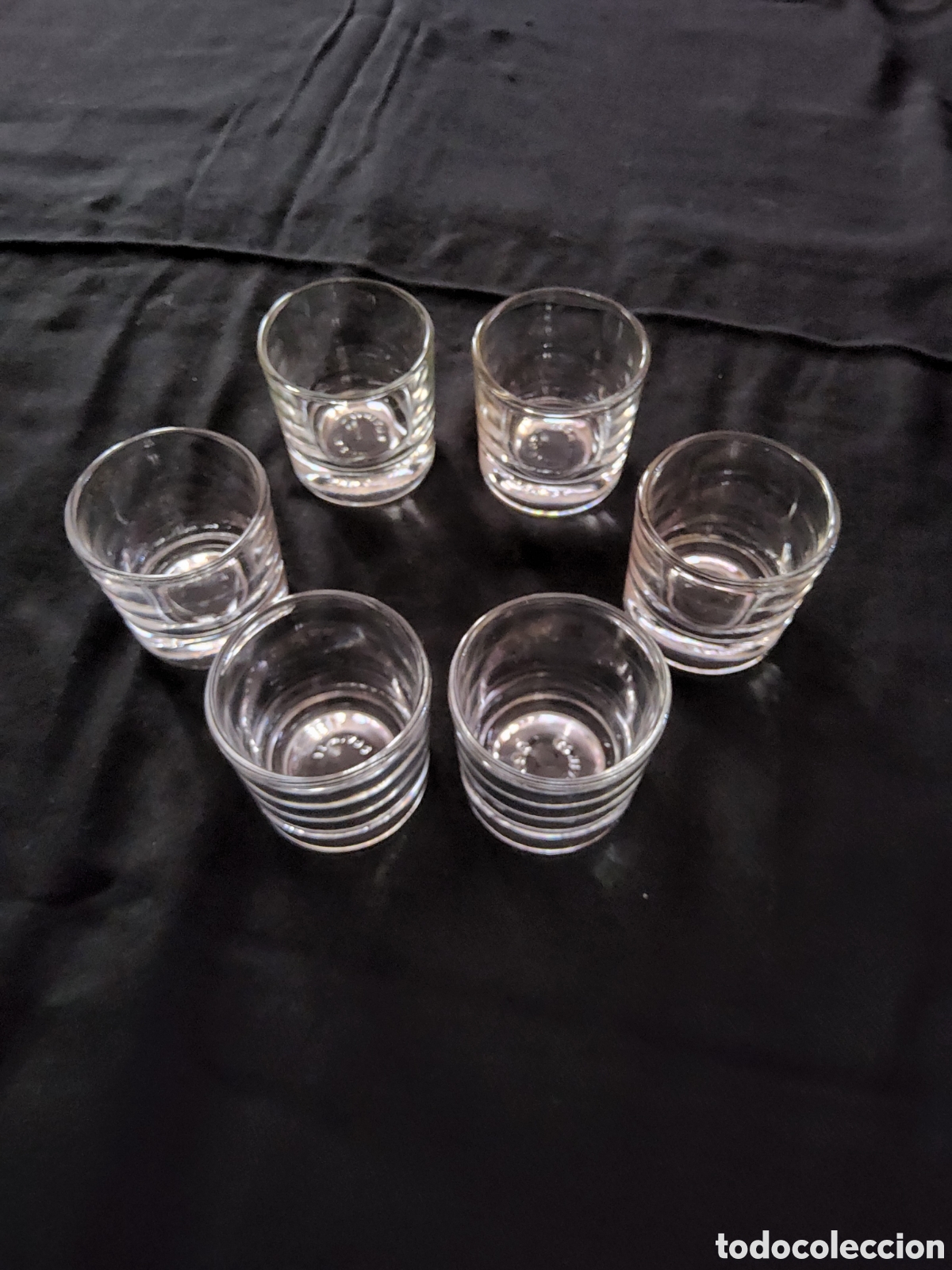 Vintage: 6 VASOS CHUPITO MARCA ELSA SPAIN VINTAGE A&Ntilde;OS 60/70