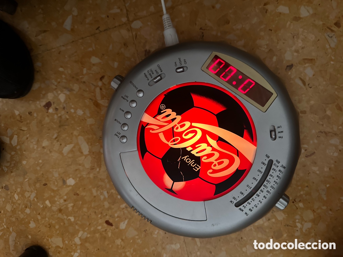 Vintage: Radio reloj despertador Coca Cola dif&iacute;cil de encontrar