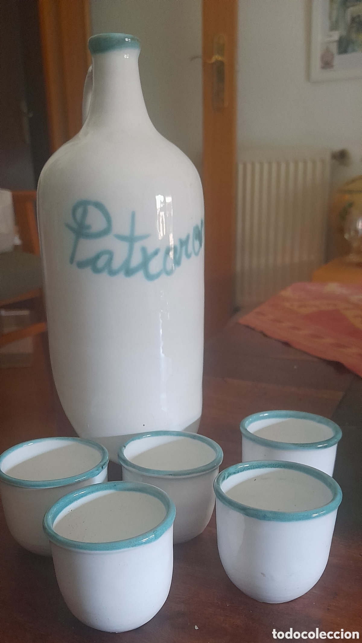 Vintage: Botella y vasos artesan&iacute;a - Foto 2
