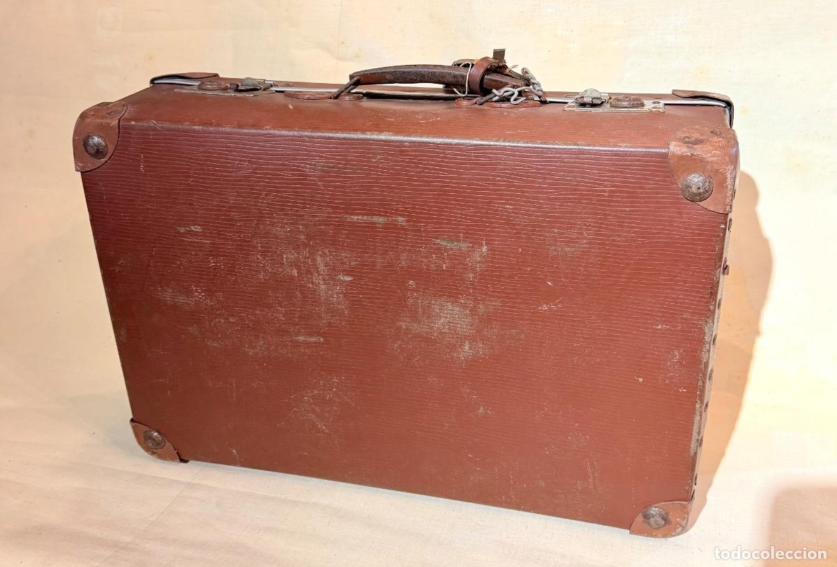 Vintage: Maleta carton marr&oacute;n - Foto 5