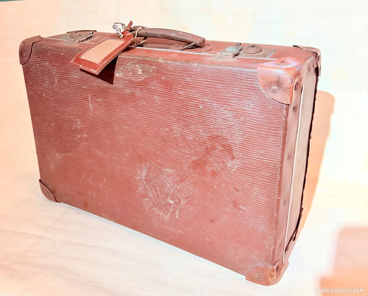 Vintage: Maleta carton marr&oacute;n - Foto 6