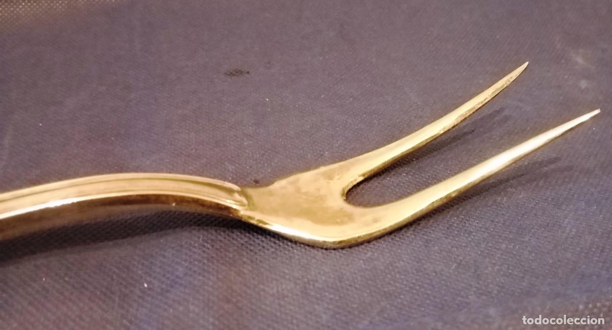 Vintage: Tenedor antiguo servir dos puntas - Foto 10