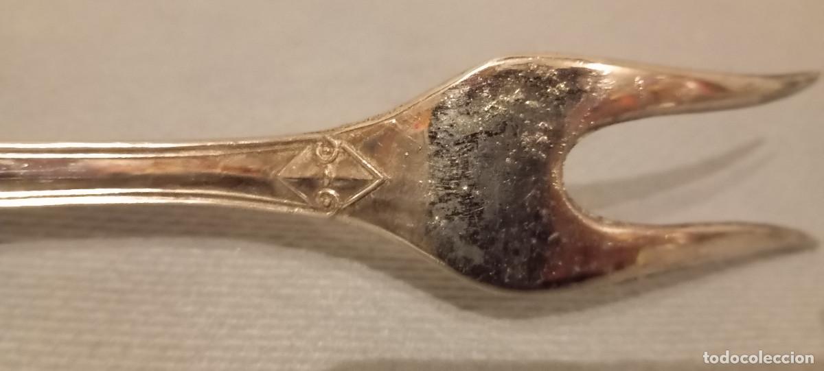 Vintage: Tenedor antiguo servir dos puntas - Foto 17