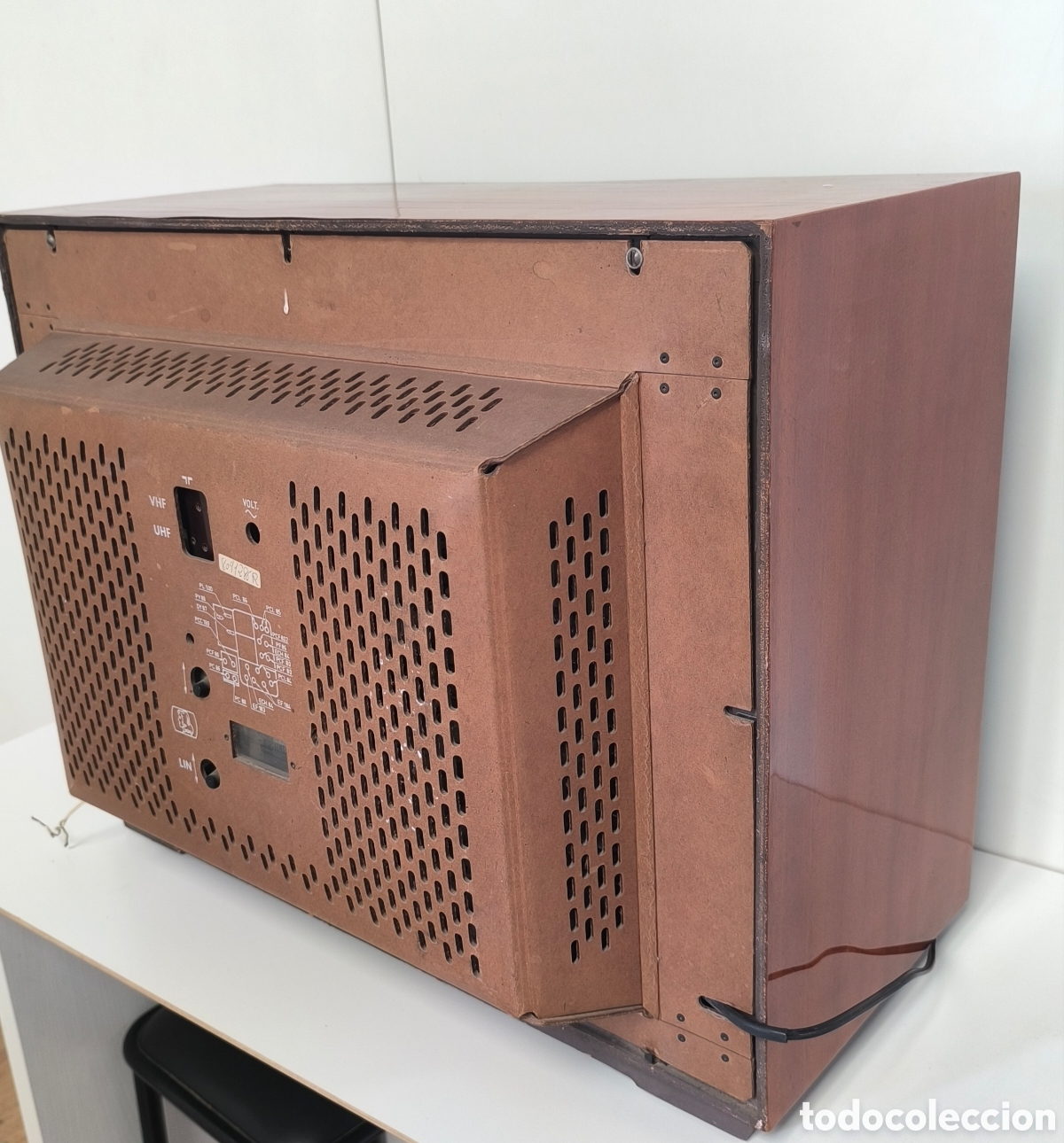 Vintage: TELEVISI&Oacute;N O TELEVISOR PHILIPS ANTIGUO DE MADERA - Foto 5