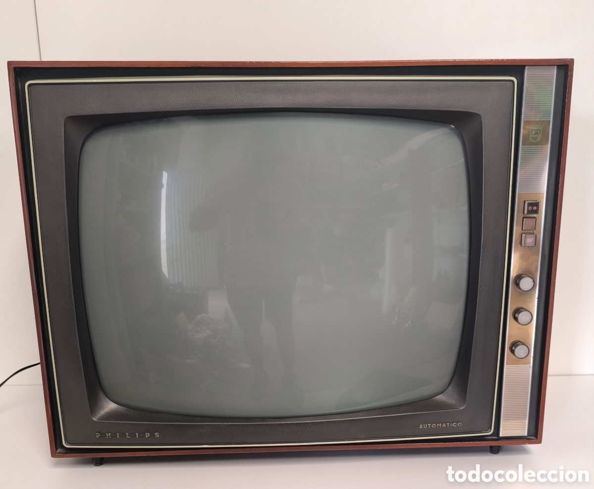 Vintage: TELEVISI&Oacute;N O TELEVISOR PHILIPS ANTIGUO DE MADERA