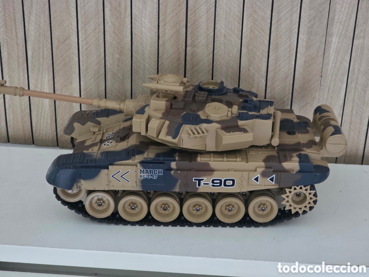 Vintage: Tanque RC T-90 radiocontrol 36 cm para piezas o restaurar