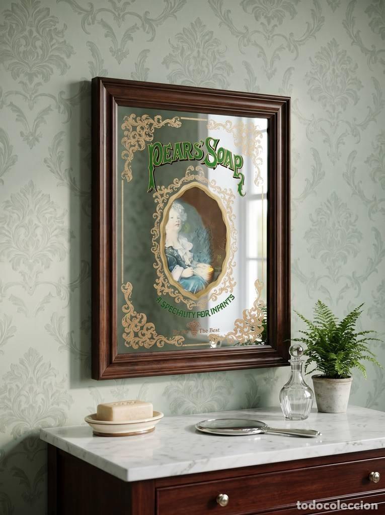 Vintage: CUADRO ESPEJO PEARS SOAP