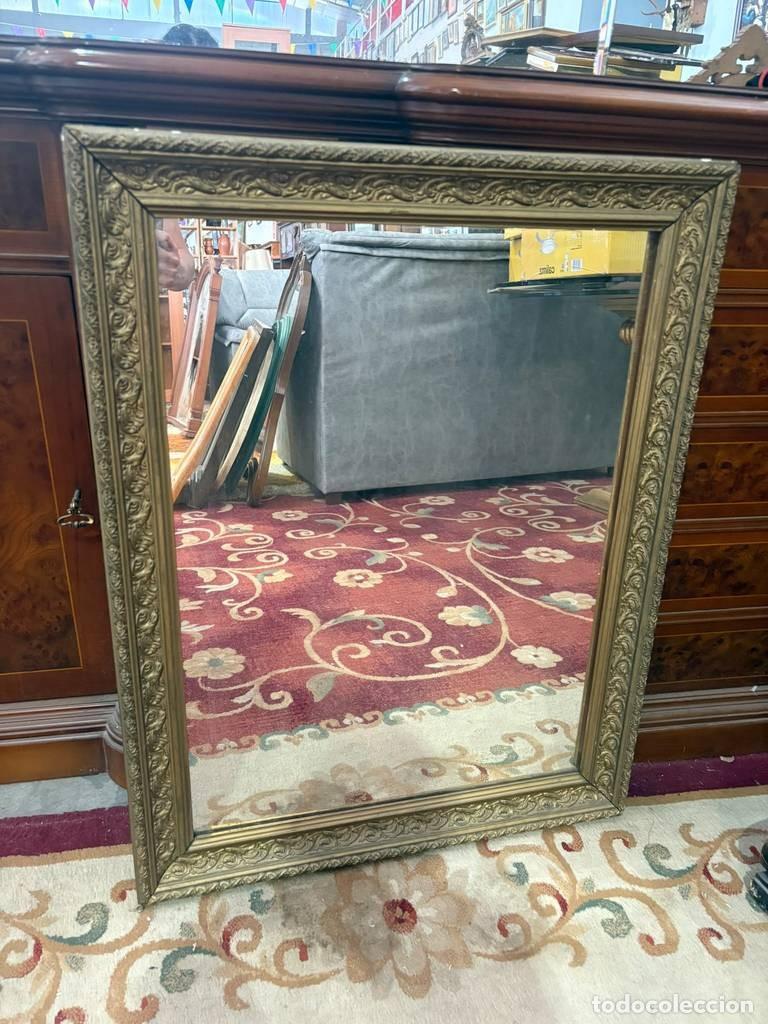 Vintage: ESPEJO DORADO DE MADERA - Foto 4