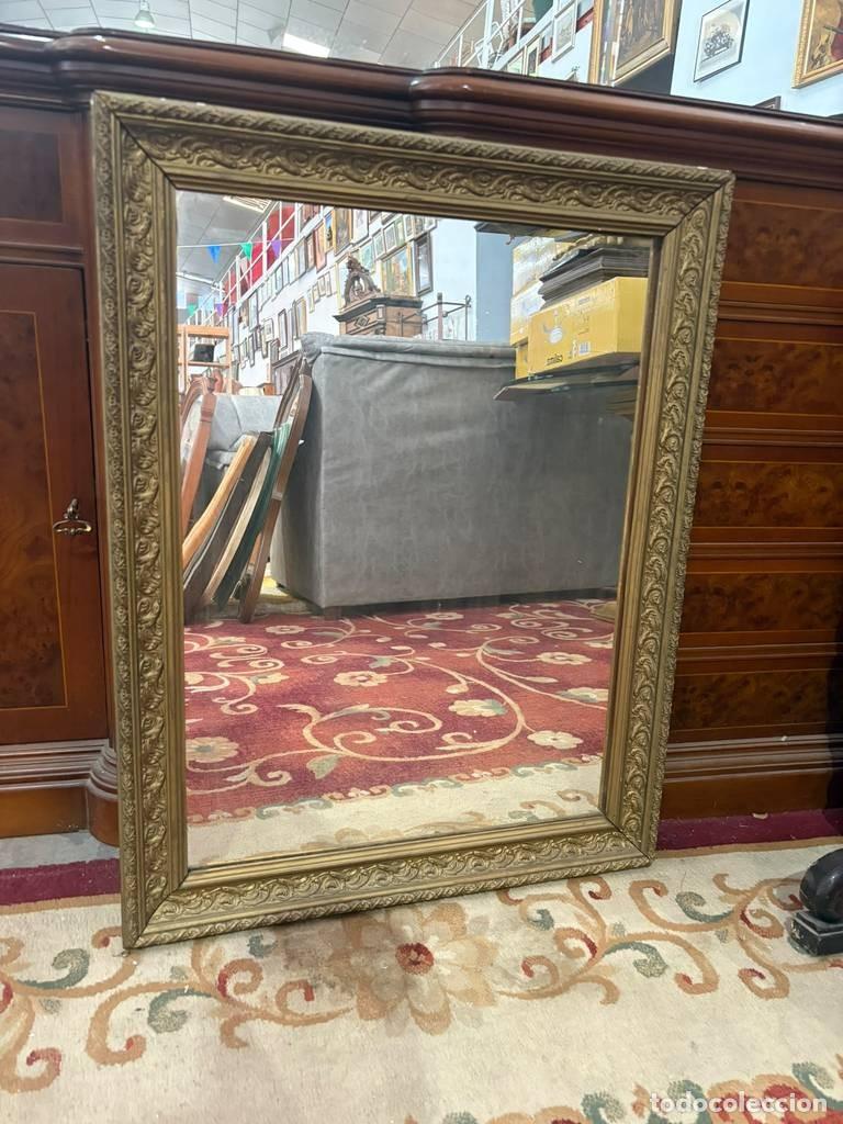 Vintage: ESPEJO DORADO DE MADERA - Foto 5