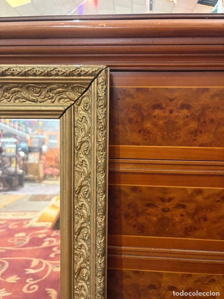 Vintage: ESPEJO DORADO DE MADERA - Foto 6