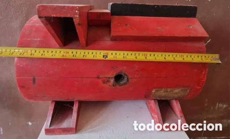 Vintage: Molde industrial de madera antiguo para fundici&oacute;n lote de dos