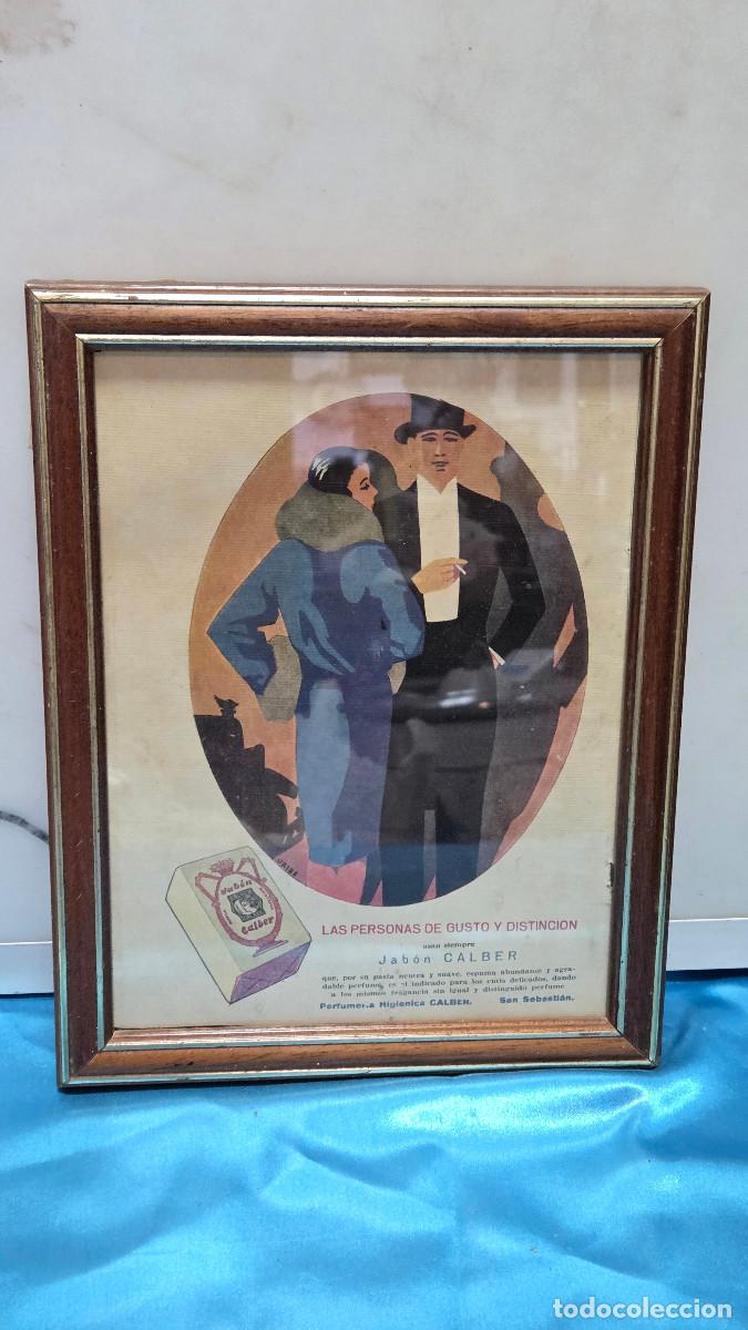 Vintage: cuadro con cartel antiguo