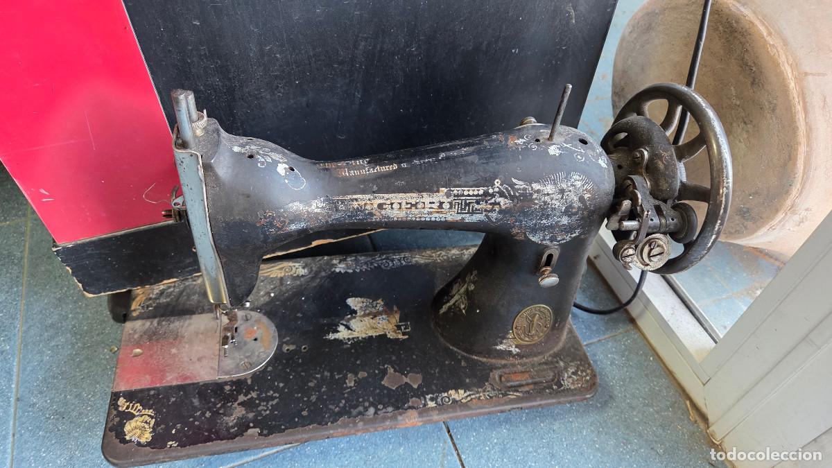 Vintage: cabeza de maquina de coser singer