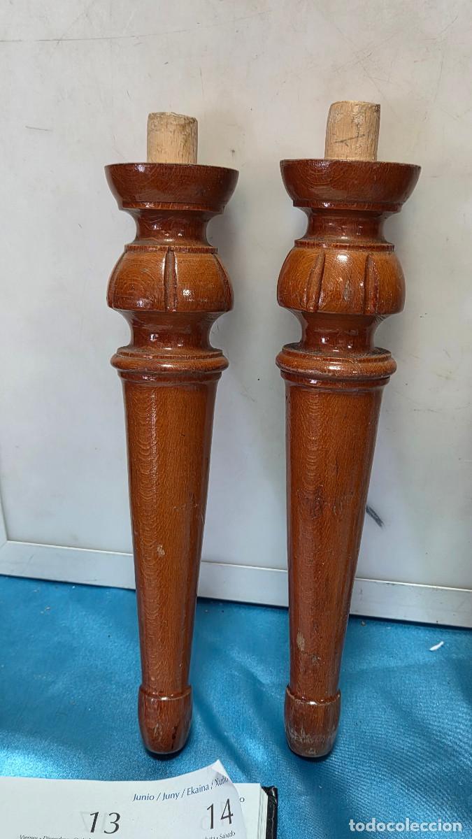 Vintage: 6 patas de madera de cerezo - Foto 2