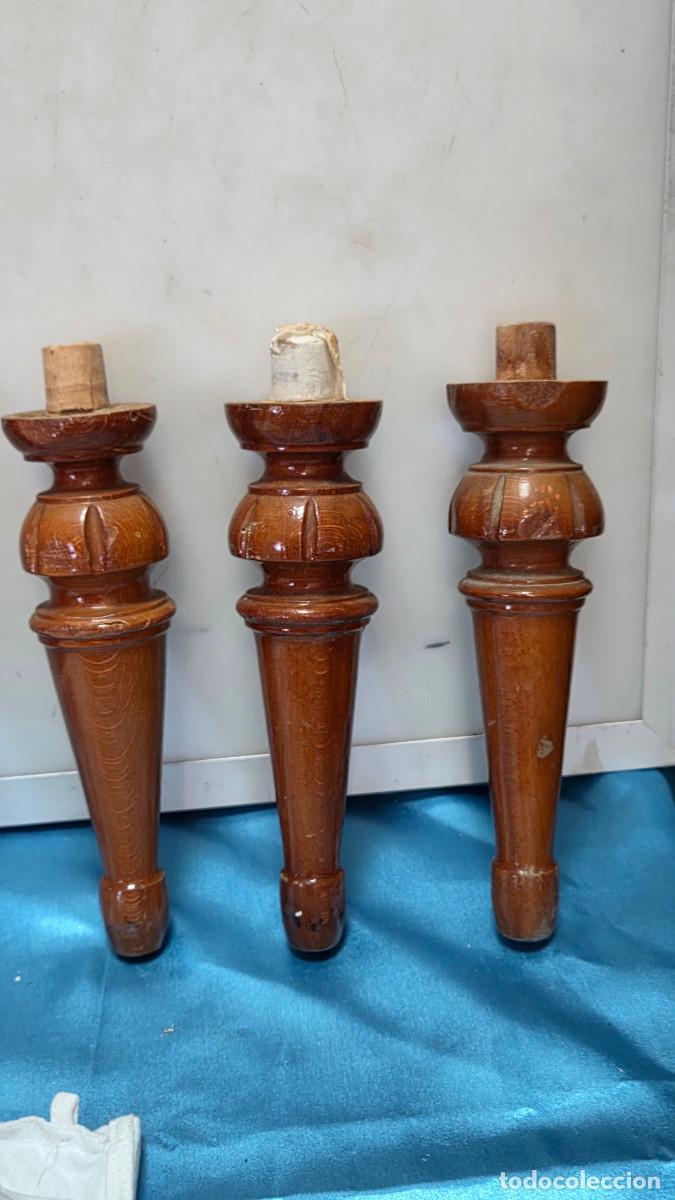 Vintage: 6 patas de madera de cerezo - Foto 4